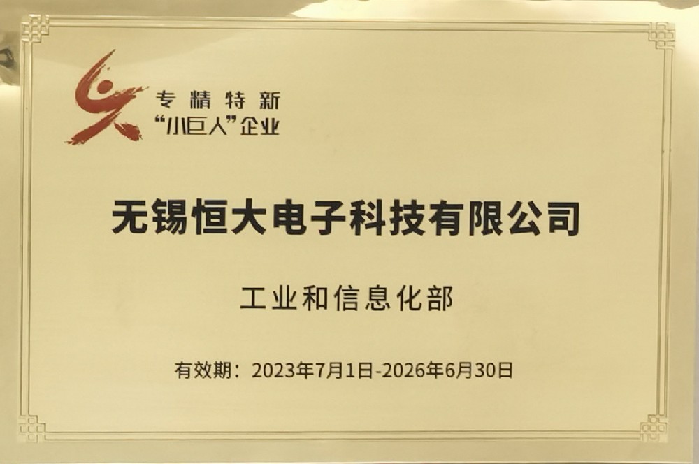 專精特新“小(xiǎo)巨人(rén)”企業(yè)