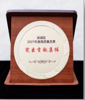 濱湖(hú)區(qū)2021年(nián)度高(gāo)質量發展突出貢獻集體(tǐ)