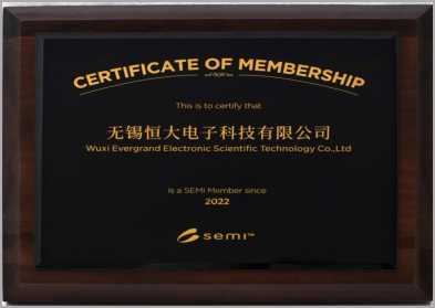SEMICON China 會(huì)員(yuán)證書(shū)